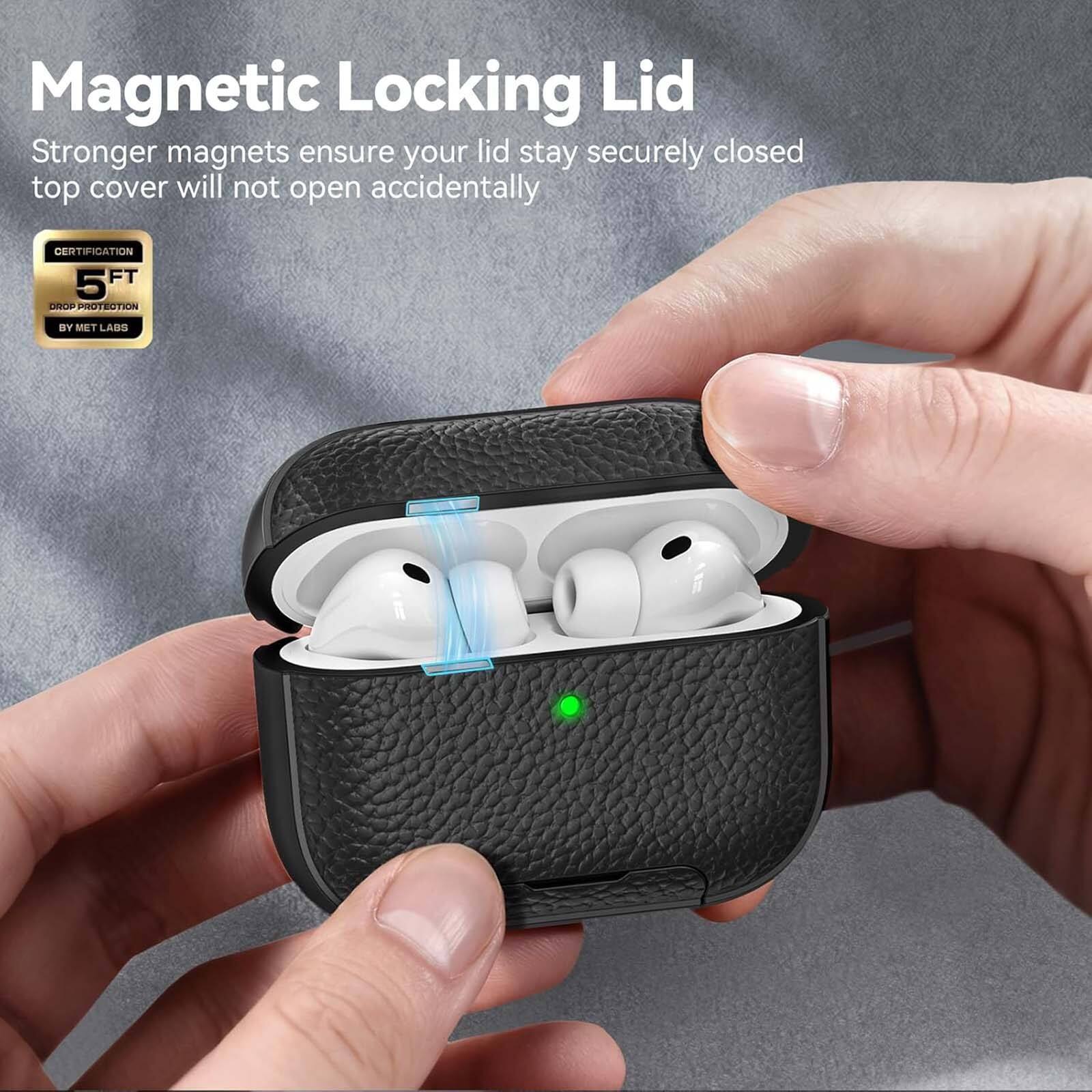 Magnetic Locking Lid  
Stronger magnets ensure your lid stays securely closed. Top cover will not open accidentally.  

Certification:  
5 FT Drop Protection by MET Labs
