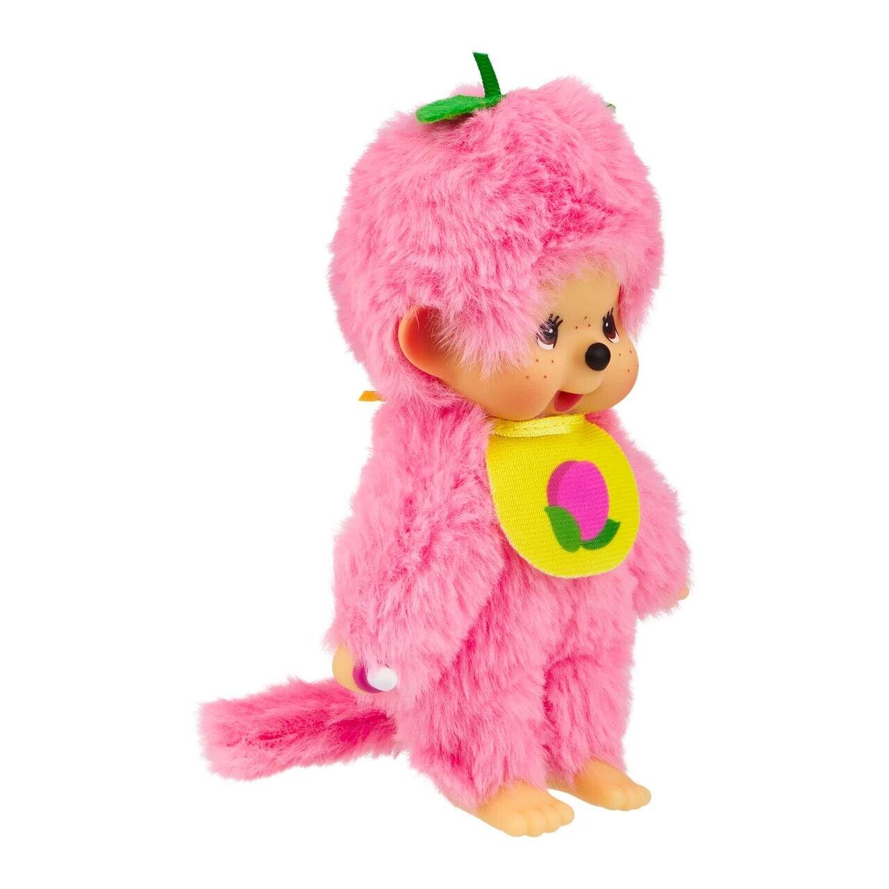 Alt View 3. Monchhichi - Sekiguchi Monchhichi Fruit Color Plush Doll - Peach Pink.
