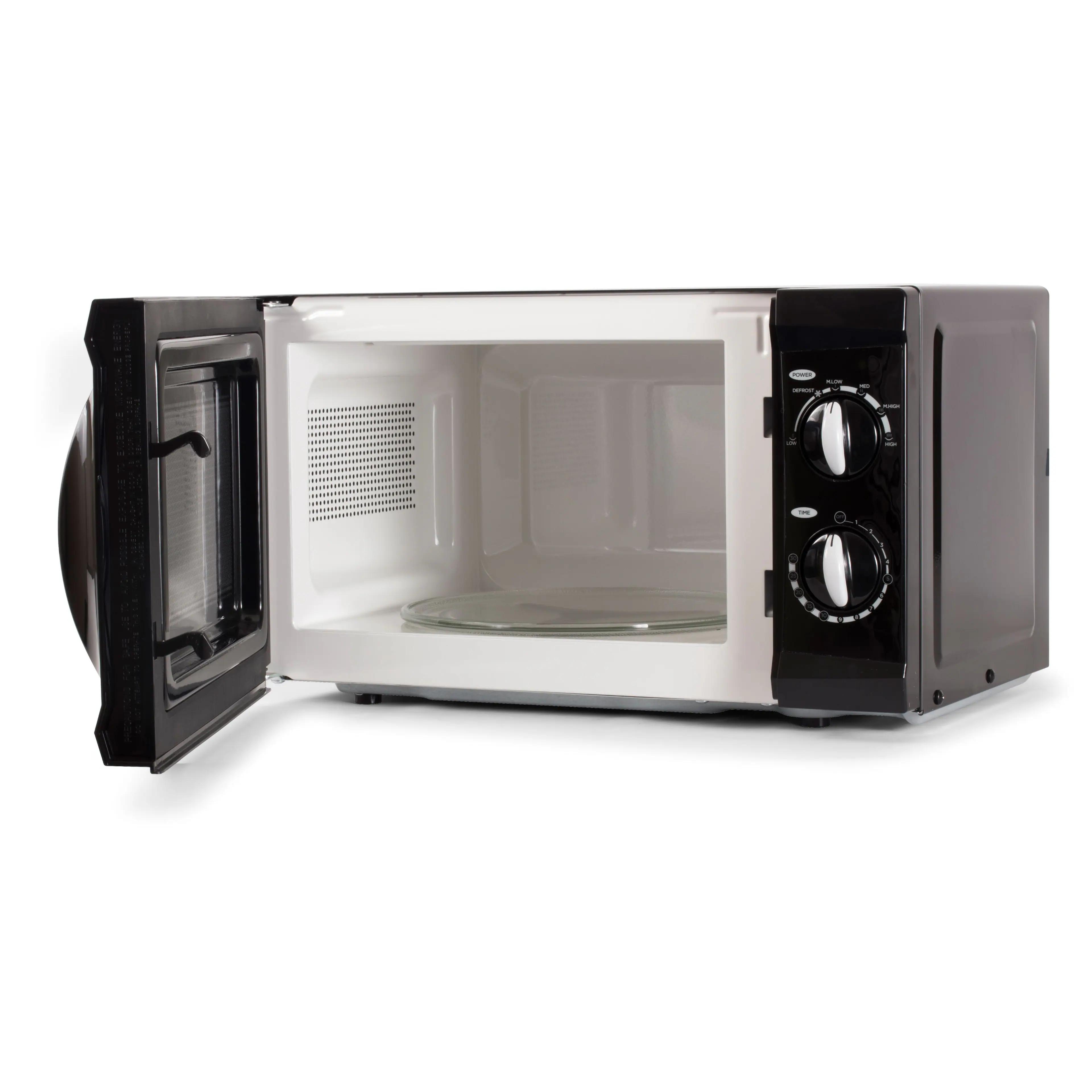 Alt View 5. Commercial Chef - COMMERCIAL CHEF Countertop Microwave Oven 0.6 Cu. Ft. 600W, Black - Black.