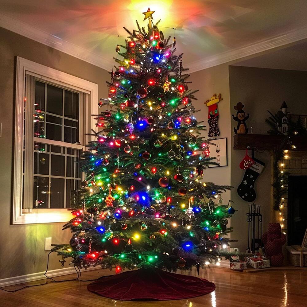 Angle. MOSZAR LLC - 200-Pack 2.5V Multicolor Mini Incandescent Christmas Bulbs, 0.42W.