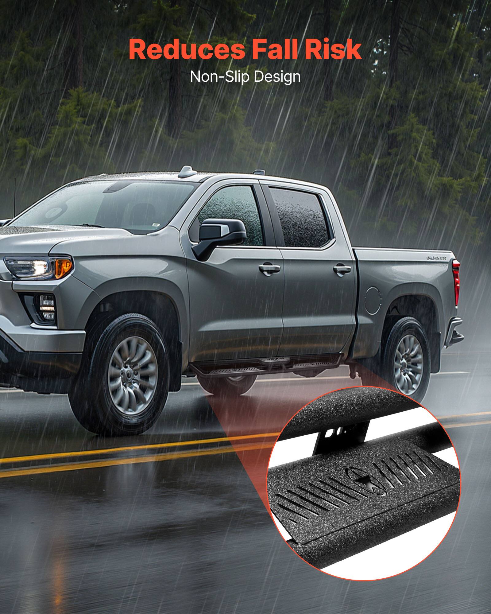 Reduces Fall Risk  
Non-Slip Design