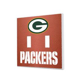 Keyscaper - Green Bay Packers Football Design Double Toggle Light Switch Plate - Multicolor