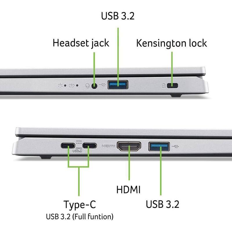 USB 3.2  
Headset jack  
Kensington lock  
0 D HANDOUTED  
HDMI  
Type-C USB 3.2 (Full function)