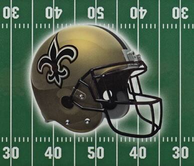 Alt View 3. Rico Industries - New Orleans Football Saints Classic 2 Track Wooden Field Shaped Cribbage Board - Multi.