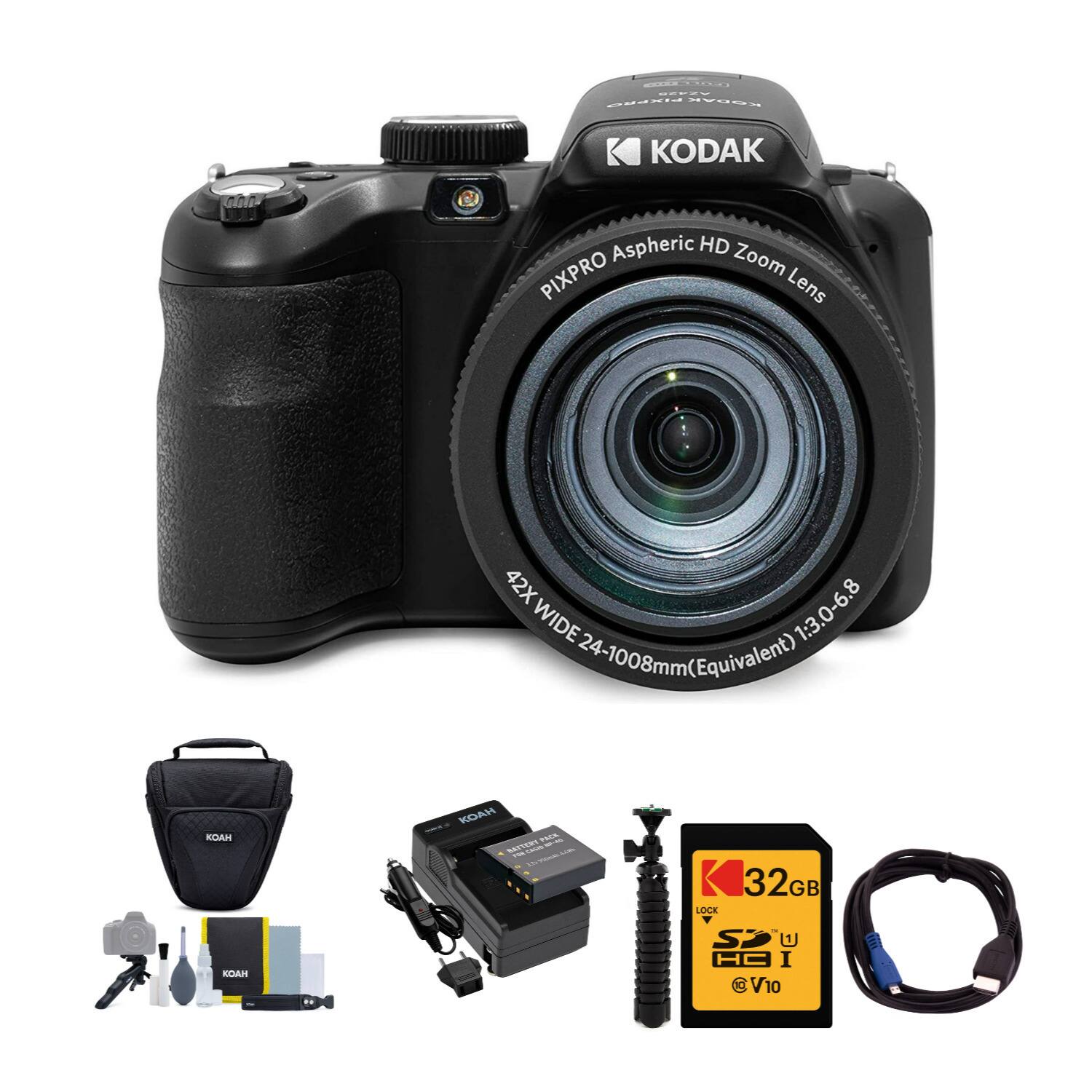 BSCEV Nta EL KODAK Aspheric HD PIXPRO Zoom Lens 42X 6.8 8 wog.cos WIDE 1:3.0-6.8 24-1008mm(Equivalent) KDAH KOAH TEL ST - I 32GB GB LOCK KOAM S HA I 1 V10