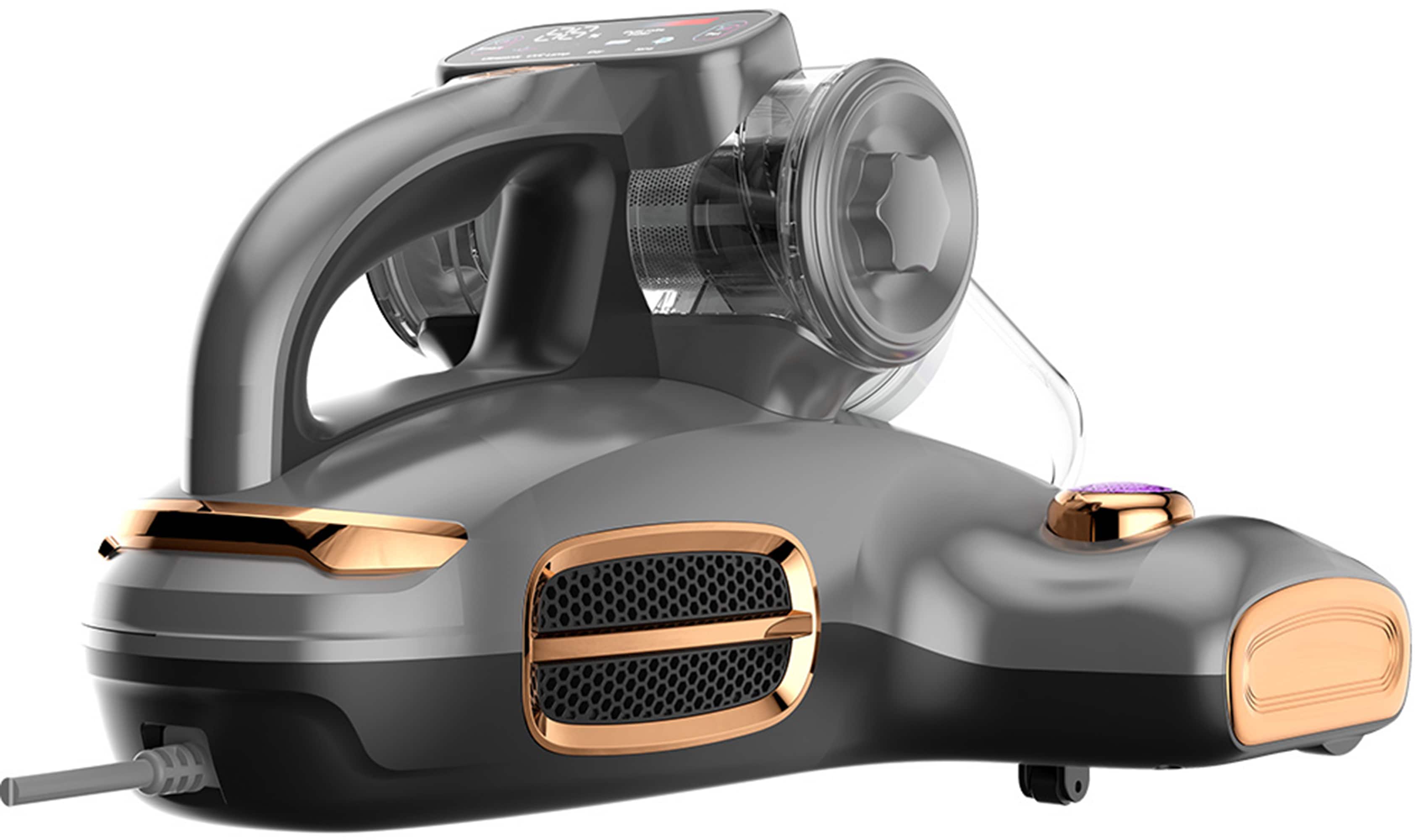 Alt View 1. JIGOO - Bed Vacuum Cleaner with Dust Sensor, 13Kpa Suction 700W Mattress Vac with UV Light & Ultrasonic for Dust & Pet Hair - Gray.