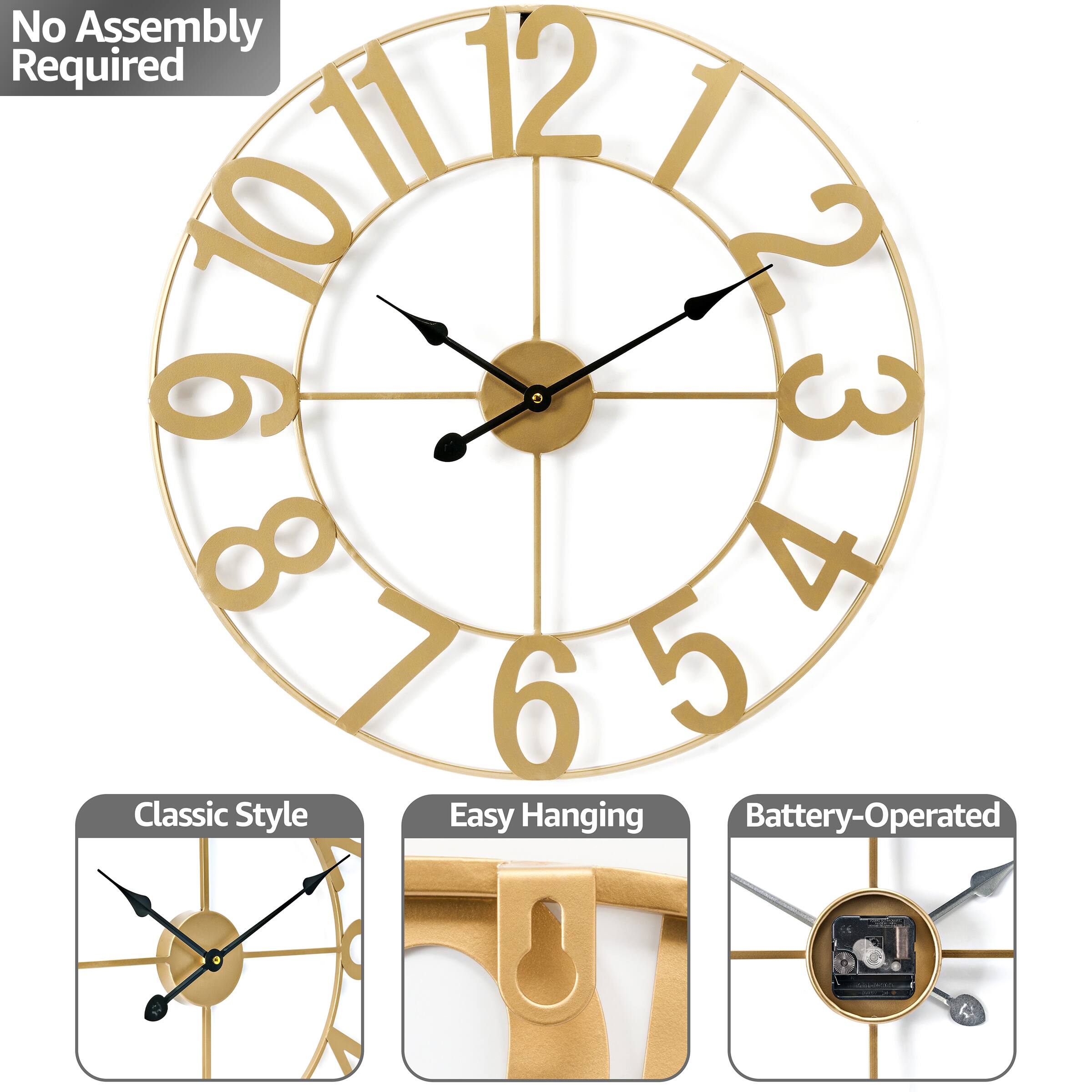 No Assembly Required

Classic Style

Easy Hanging

Battery-Operated