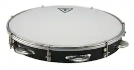 Tycoon Percussion - 12" ABS Pandeiro, Versatile Brazilian Drum for Samba, Choro & More, Durable High-Strength ABS Shell, Synthetic Head