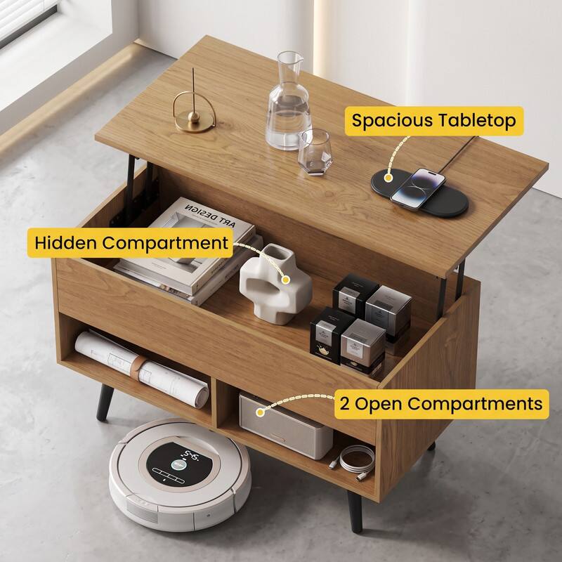 Spacious Tabletop  
DESIGN ART Hidden Compartment  
2 Open Compartments  
KNATOR 5-S