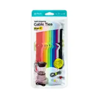 Wrap-It Storage - Self-Gripping Cable Ties (20-Pack) - Multi-Color - Angle_Zoom