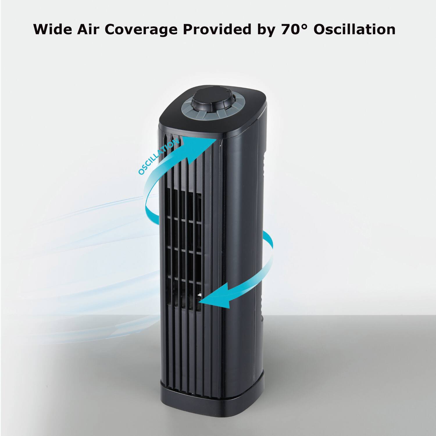 Wide Air Coverage Provided by 70° Oscillation