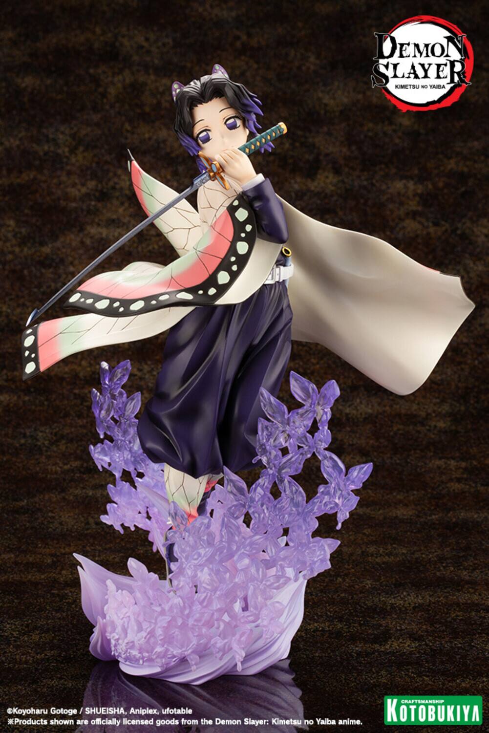 DEMON SLAYER KIMETSU NO YAIBA

CRAFTSMANSHIP
Koyoharu Gotoge / SHUEISHA, licensed Aniplex, ufotable from the Demon Kimetsu Yaiba anime.
KOTOBUKIYA are officially licensed goods from the Demon Slayer: Kimetsu no Yaiba anime.