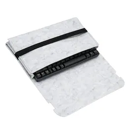 Unique Bargains - 1pc 60 Keys Keyboard Case Sleeve (11.8x5.9x1.6 Inch) Dustproof Waterproof Carrying Case for Mechanical Keyboards - Gray