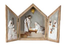 BreeBe - Nativity Arch Box with Tri Fold Design 16"L - Brown, Grey, White
