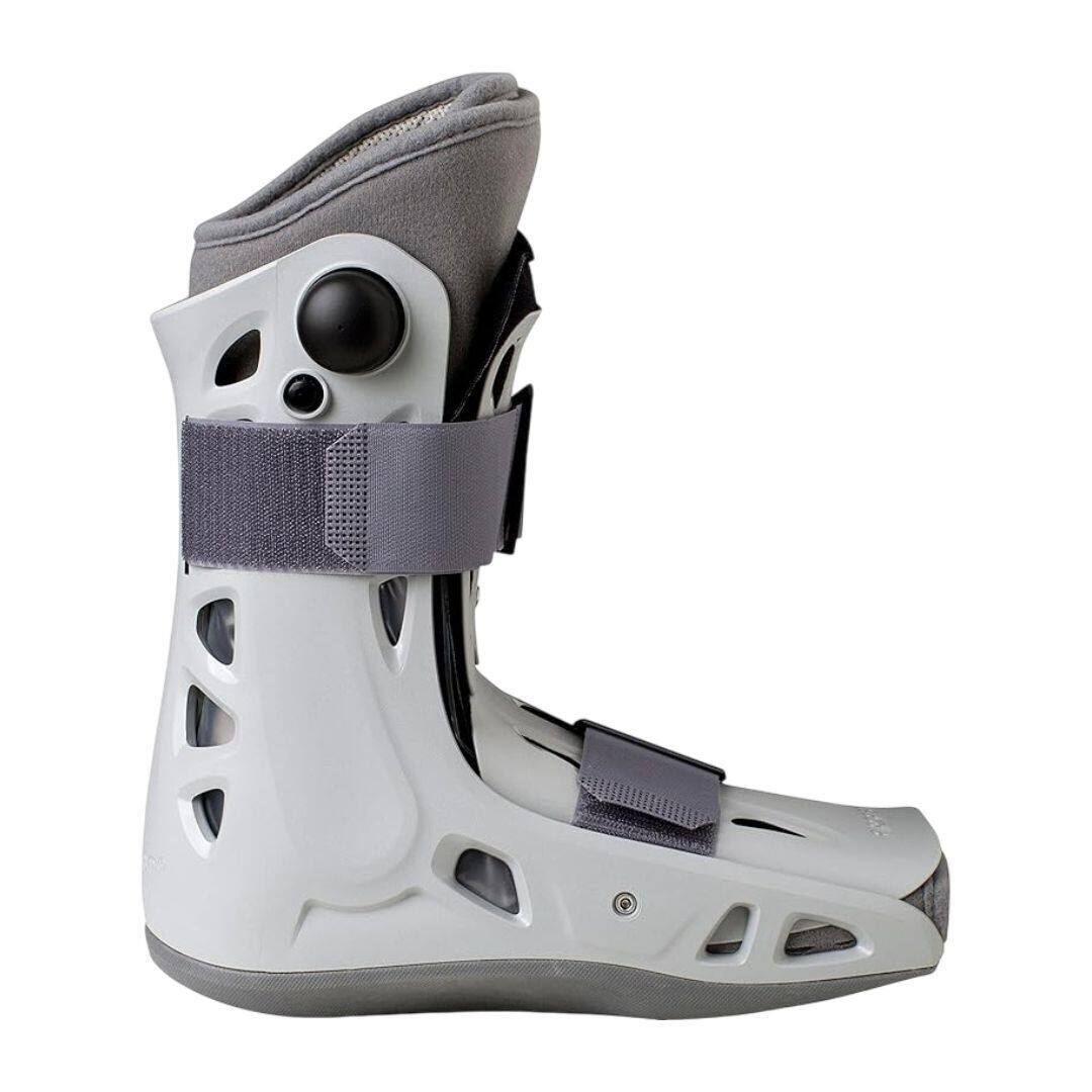 Angle. Aircast - Aircast AirSelect Short Walker Brace / Walking Boot, Small - Gray.