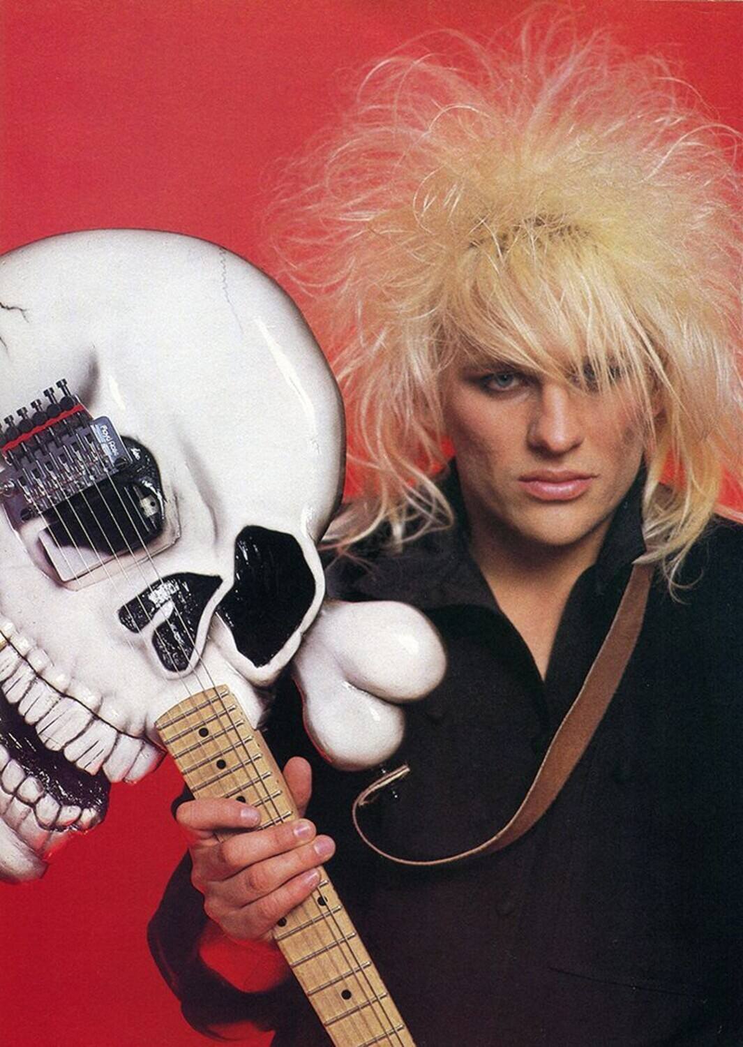 Alt View 4. Axe Heaven - Axe Heaven Signature Skull Mini Guitar Replcia BC-583   - COLLECTIBLES - Multicolor.