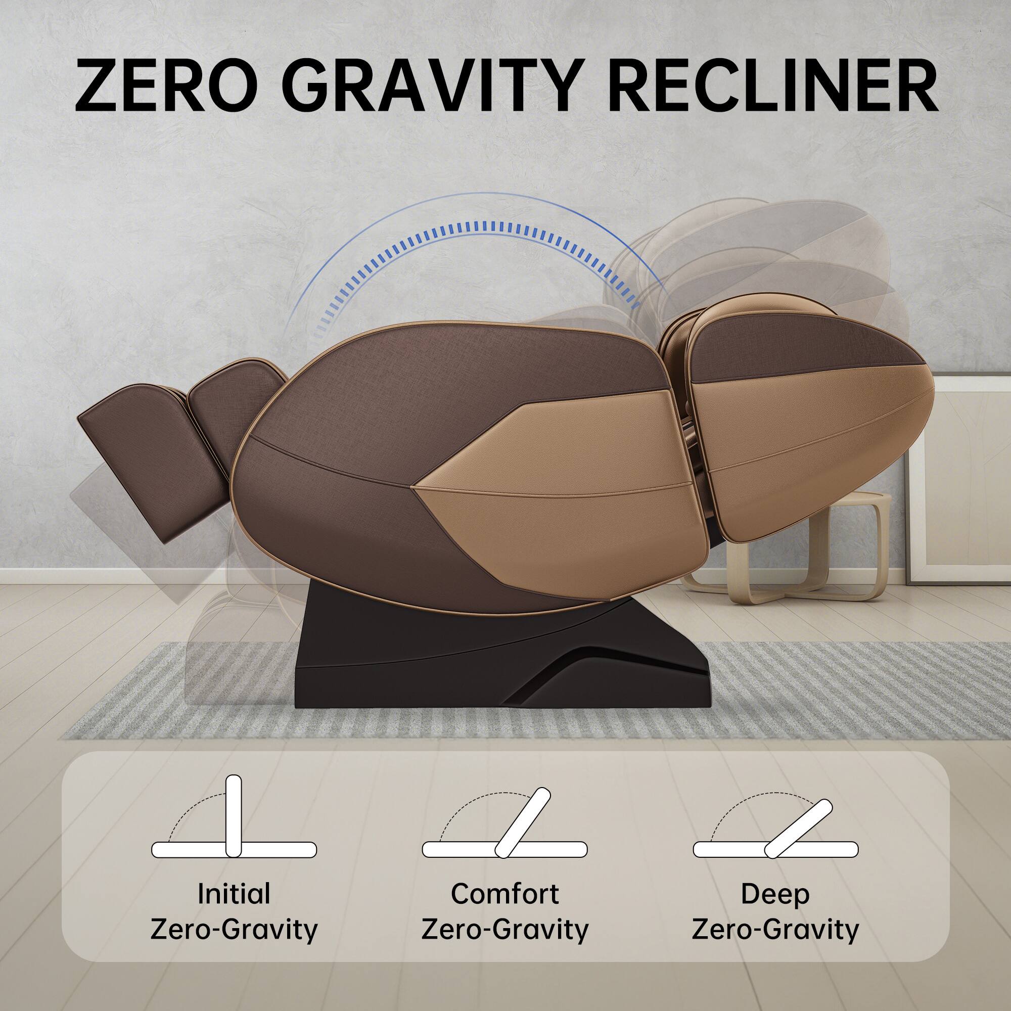 ZERO GRAVITY RECLINER

Initial Zero-Gravity  
Comfort Zero-Gravity  
Deep Zero-Gravity
