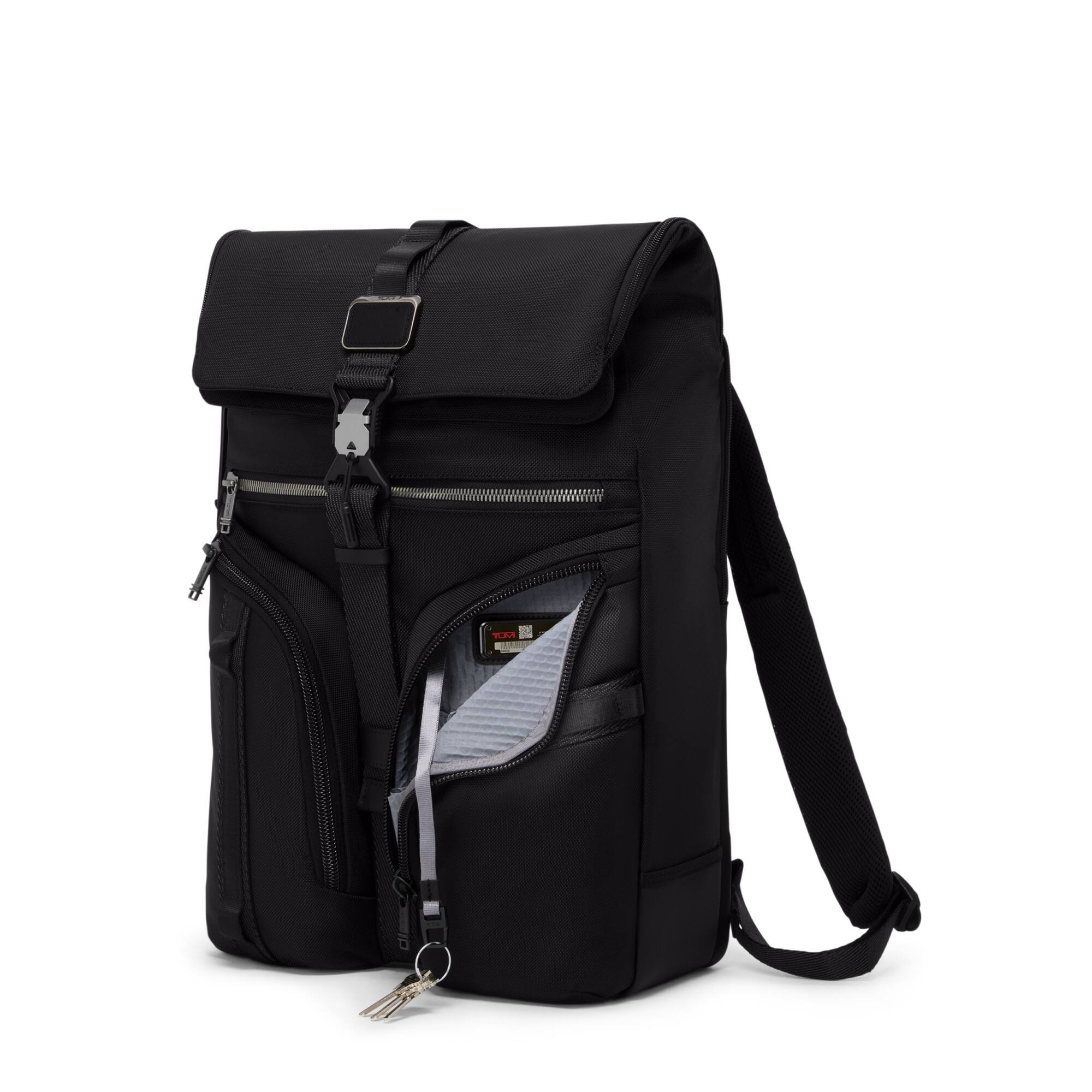 Left. TUMI - Alpha Bravo Logistics Backpack - Black.