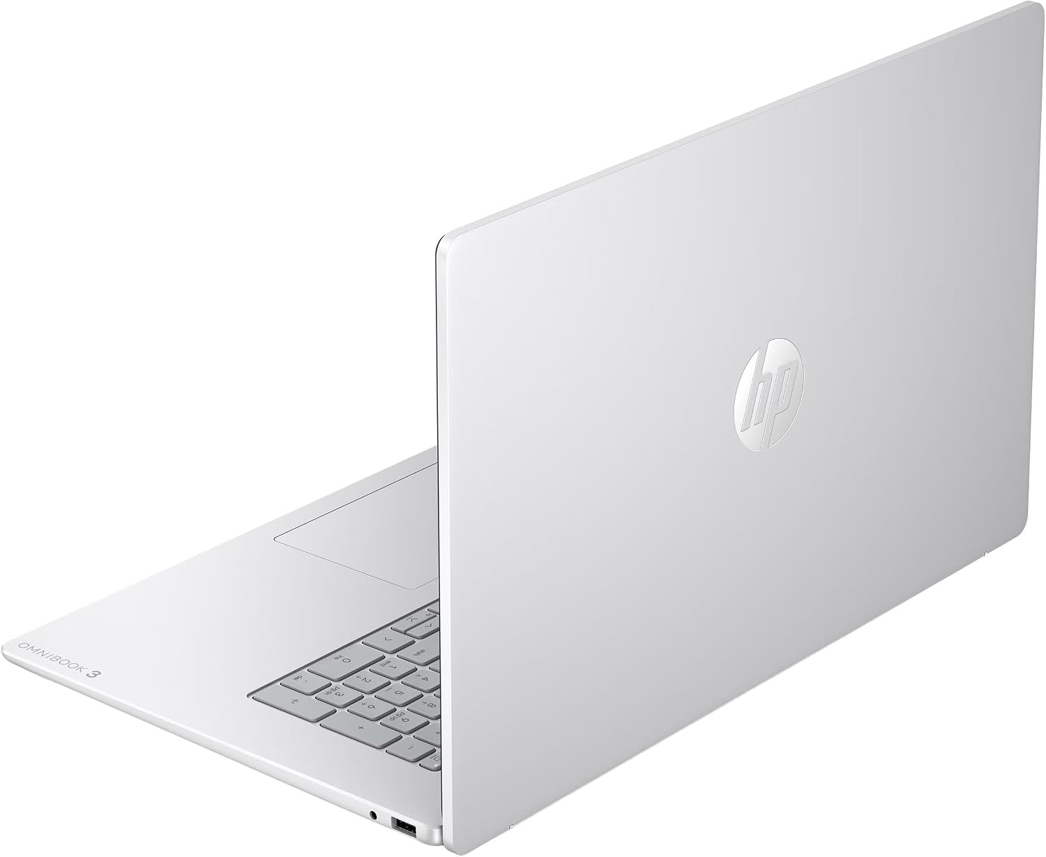 Alt View 8. HP - OmniBook 3 - 17.3" FHD Touchscreen Laptop - AMD Ryzen 5 130 2025 - 16GB - 1TB SSD - Backlit - Windows 11 - 16GB 1TB - Ryzen 5 130 - Glacier Silver.