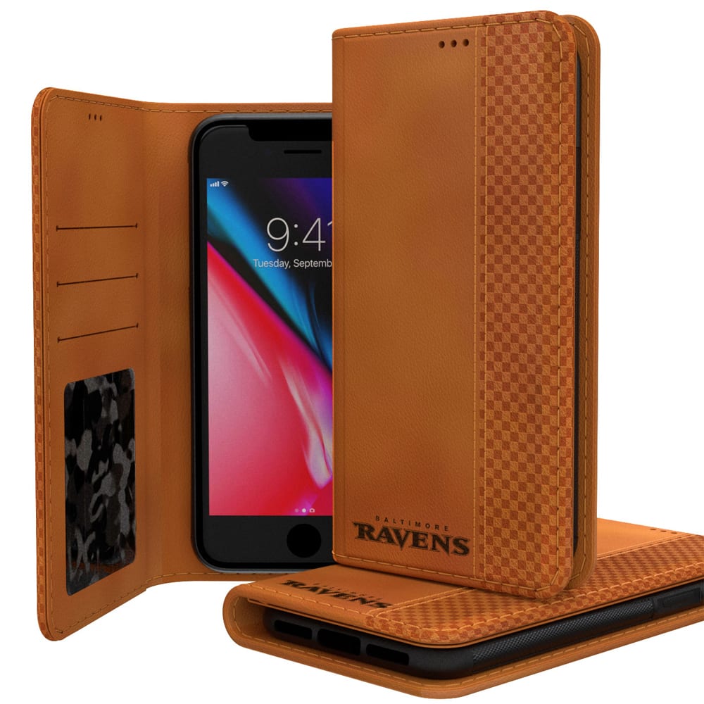 Keyscaper - NFL - Baltimore Ravens iPhone Folio Case - 14 Plus - Multicolor