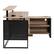 Left. OSP Home Furnishings - ACE L Desk with Hutch Shelf - River Oak/Black.