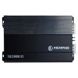 Memphis Car Audio - Memphis Audio SE2000.1D Street Edge Series Mono Subwoofer Amplifier 500 Watts RMS x 1 at 1-Ohm - Black/Gray