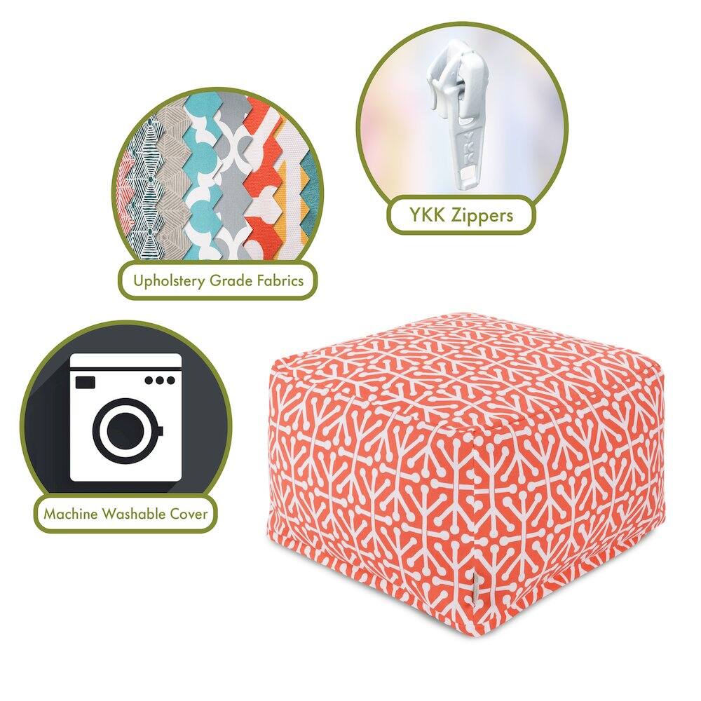 - Upholstery Grade Fabrics
- YKK Zippers
- Machine Washable Cover