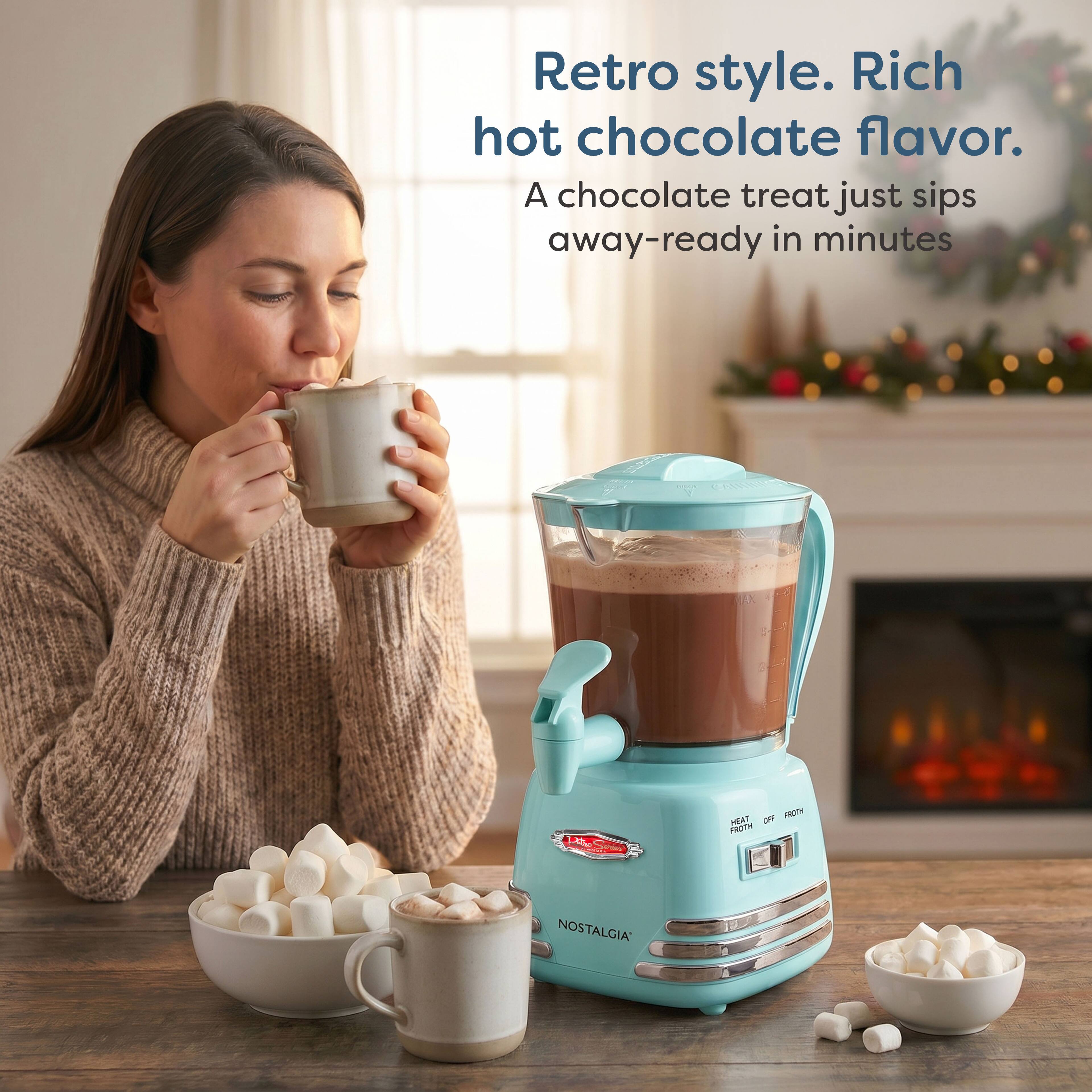 Retro style. Rich hot chocolate flavor. A chocolate treat just sips away-ready in minutes

Pitto
MEAT OFF FROTH FROTH
NOSTALGIA