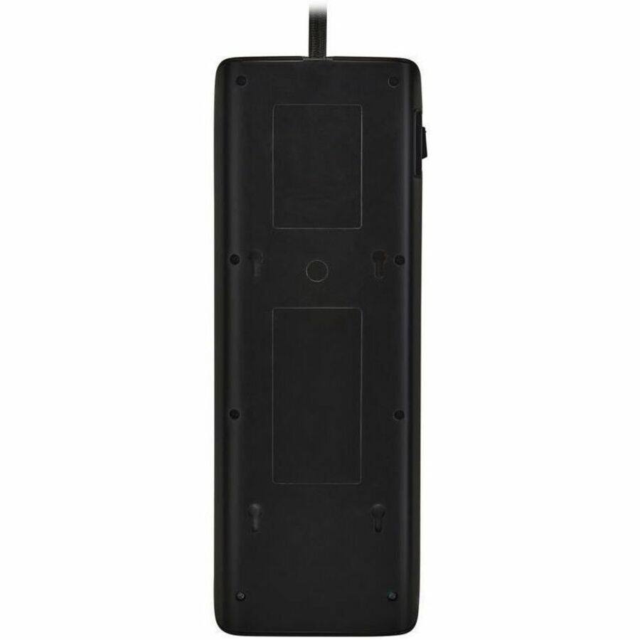 Alt View 4. Tripp Lite - Tripp Lite series Protect It! TLP118DBTELTV 11-Outlets Surge Suppressor/Protector - Household Electronic, Computer - Black.