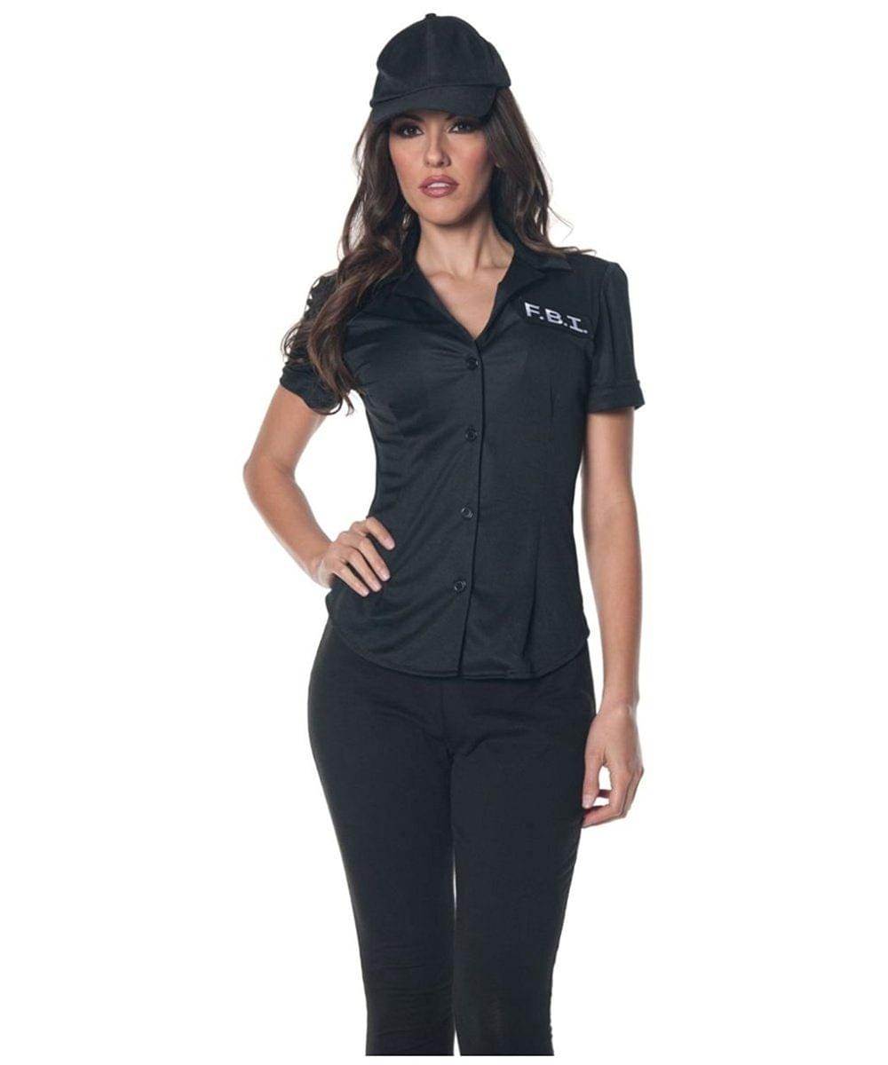 Underwraps - FBI Women's Fitted Costume Shirt: Small - Black price history on PriceWatchPro