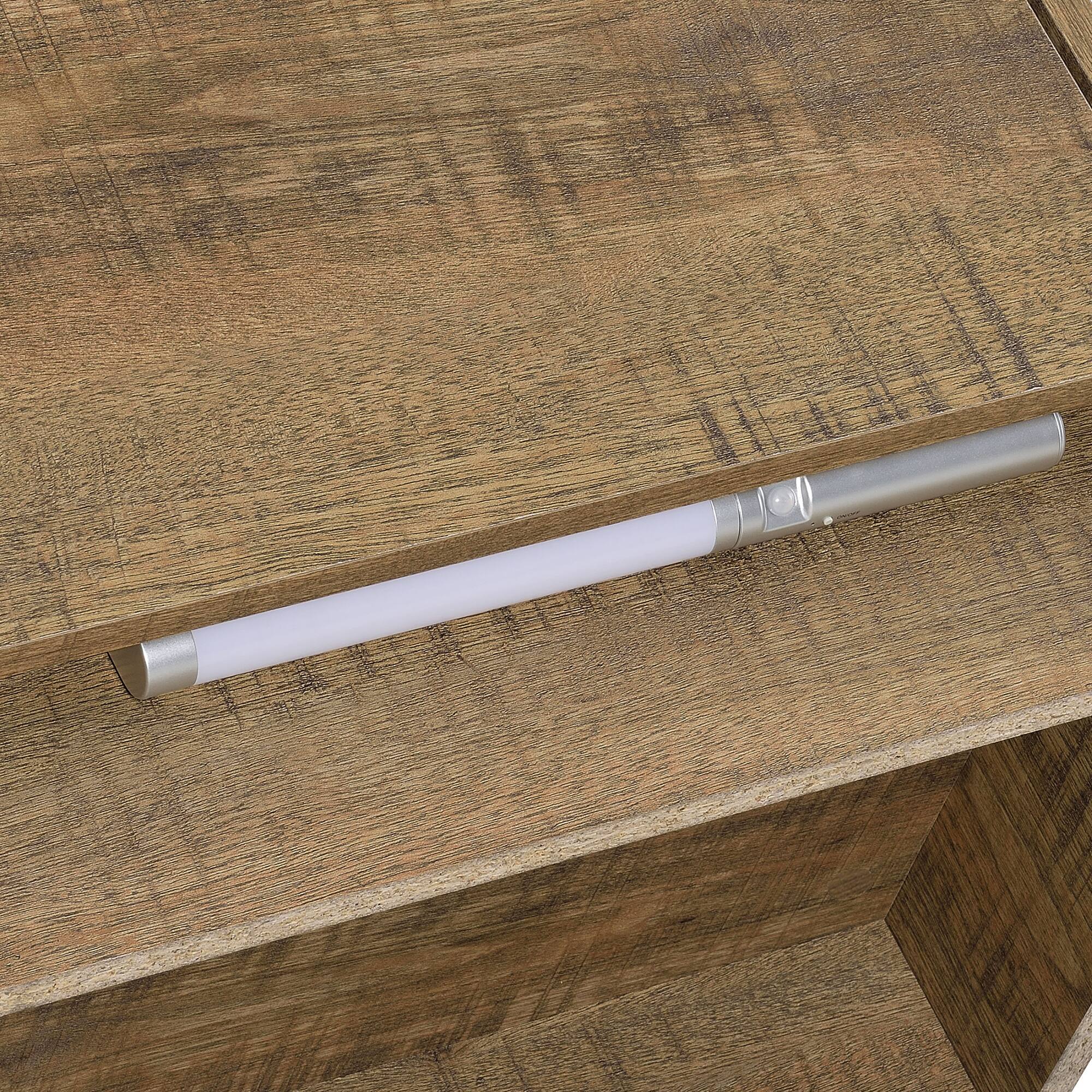 Alt View 8. Tiramisubest - 2-Drawer Nightstand with LED Lights and USB Ports in Warm Wood Finish - yellow.