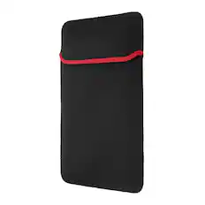 Front. Unique Bargains - Laptop Case - Soft Computer Sleeve Carrying Bag, Shockproof Protective Cover for 15.6" Notebook - Red-Black.