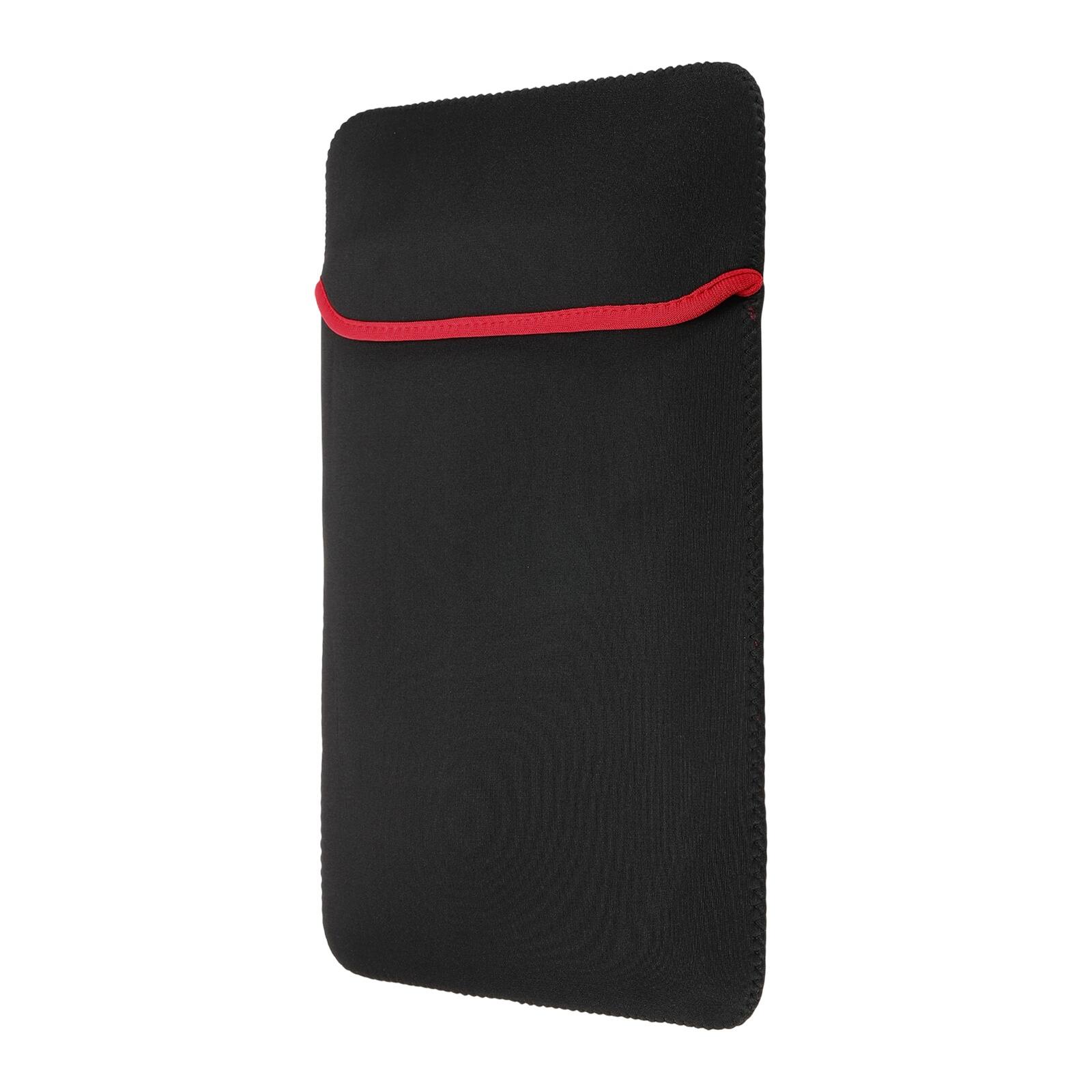 Front. Unique Bargains - Laptop Case - Soft Computer Sleeve Carrying Bag, Shockproof Protective Cover for 15.6" Notebook - Red-Black.