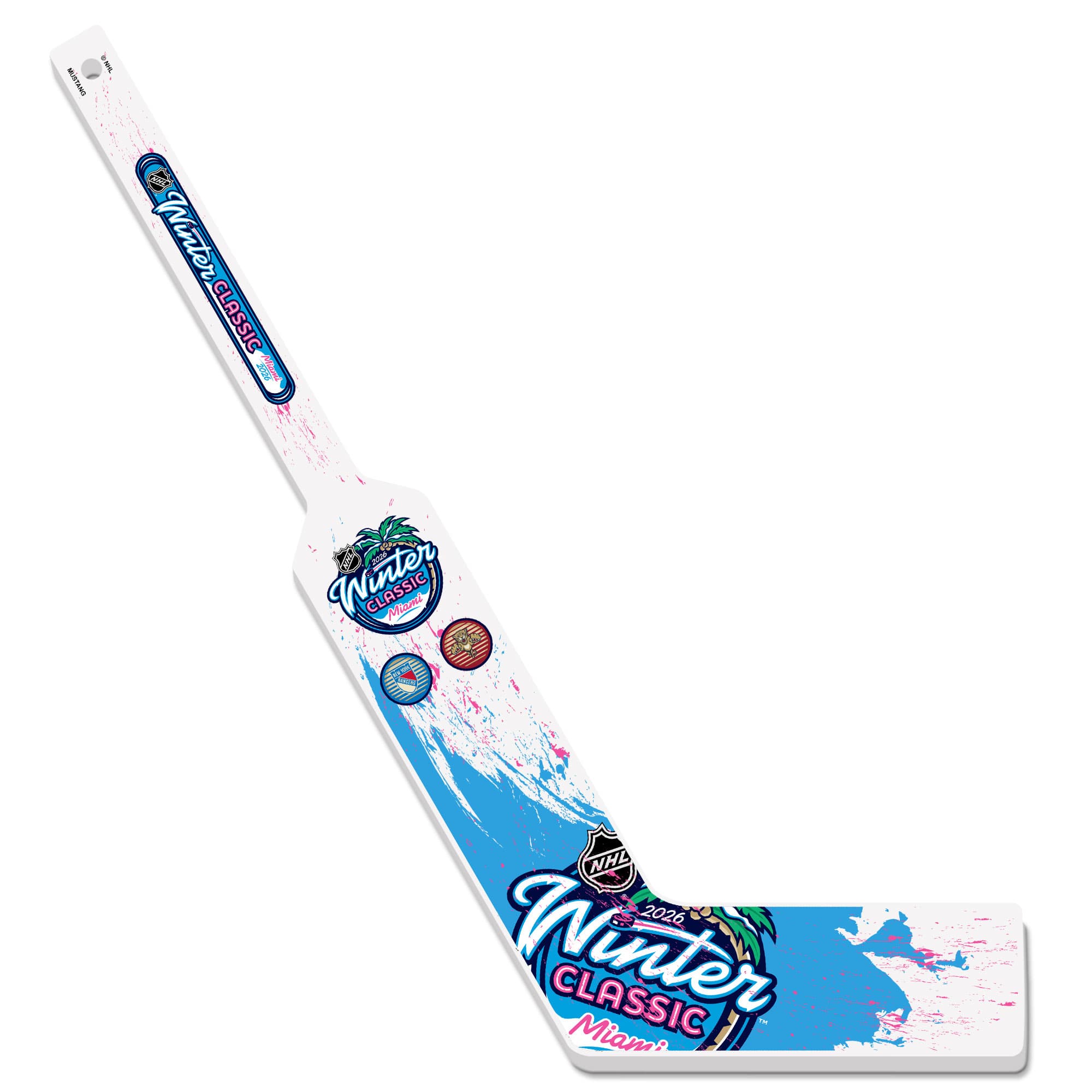 Mustang Drinkware - New York Rangers vs. Florida Panthers 2026 NHL Winter Classic Mini Goalie Stick - Multicolor