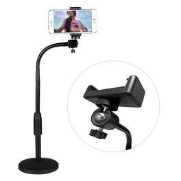 5 CORE - 5Core Cell Phone Stand Desk Adjustable Scissor Boom Arm Stands Tablet Cellphone - Black