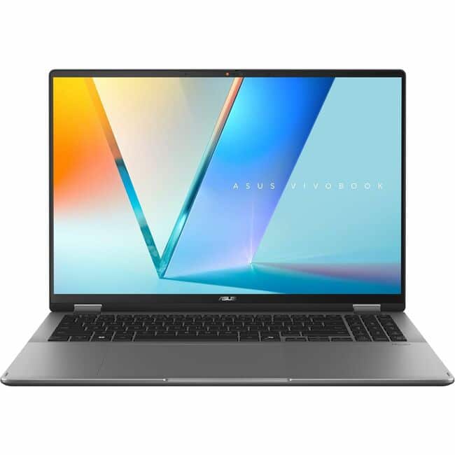 ASUS - Vivobook 16 Flip TP3607 TP3607AA-DS79T 16" Touchscreen Convertible Copilot+ PC 2 in 1 Notebook - WUXGA - 60 Hz - Matte Gray
