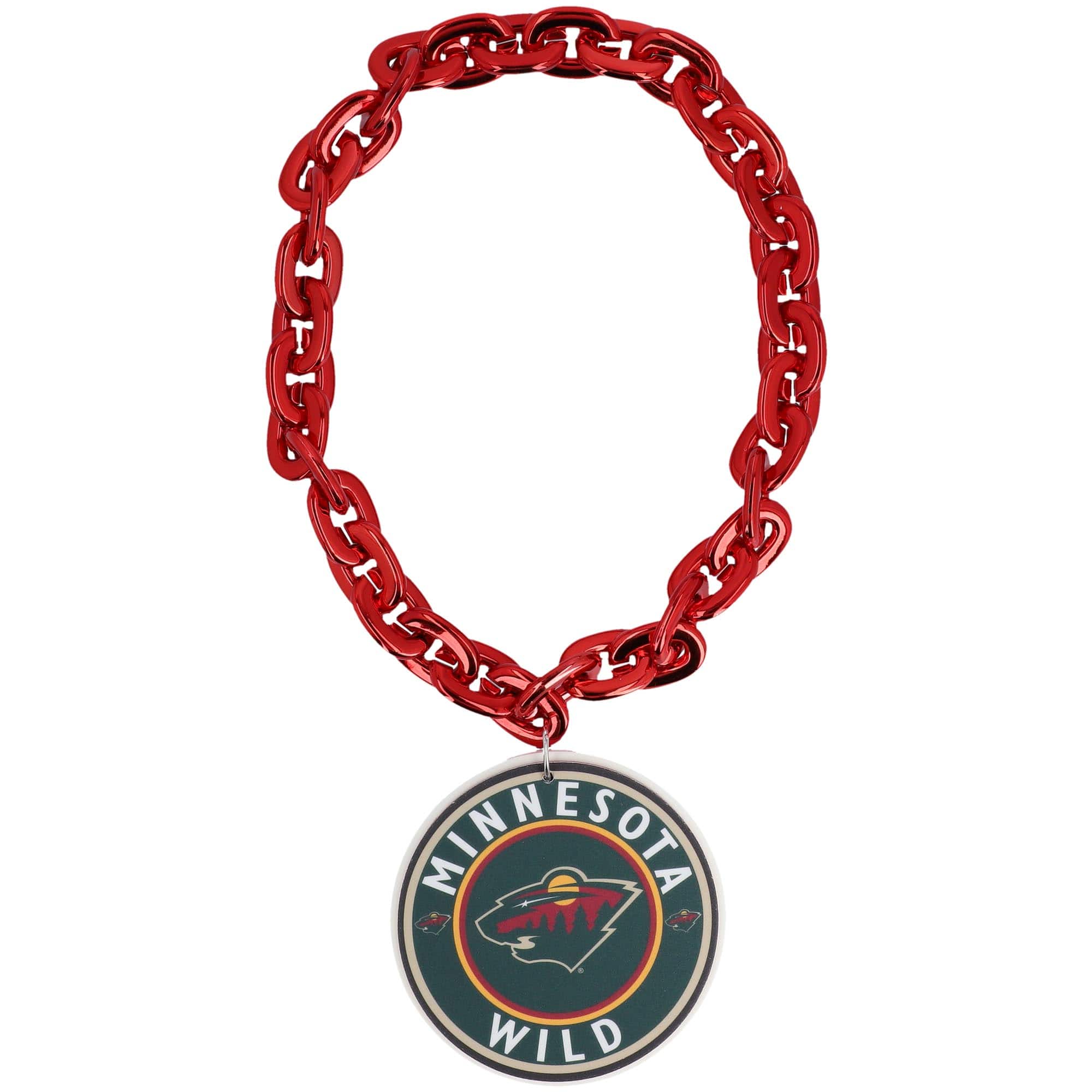 FanFave - Minnesota Wild Team Logo Fan Chain - Red