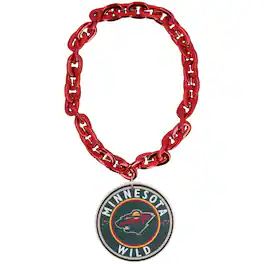 FanFave - Minnesota Wild Team Logo Fan Chain - Red