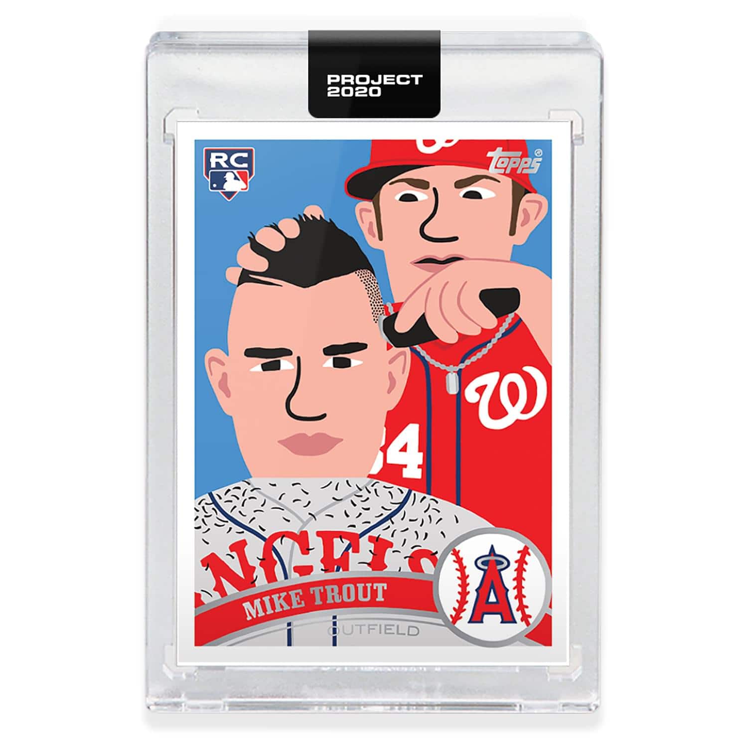 Topps - PROJECT 2020 Card 260 - 2011 Mike Trout by Keith Shore - Red
