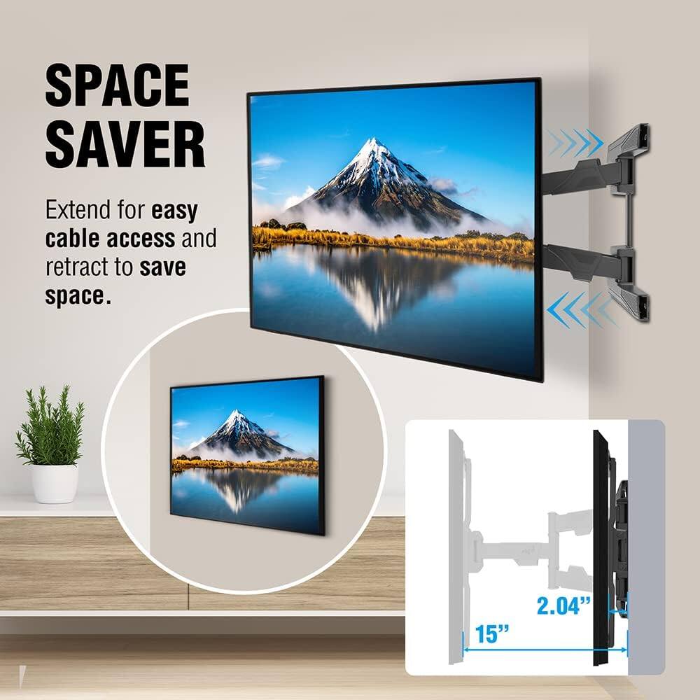 SPACE SAVER

Extend for easy cable access and retract to save space.

15" 2.04"