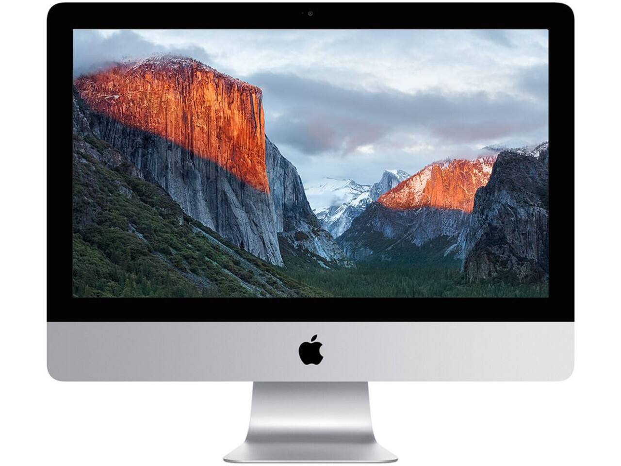 Front. Apple - iMac 21.5-Inch "Core i5" 1.6 (Late 2015) 8GB - 1TB HDD - Silver.