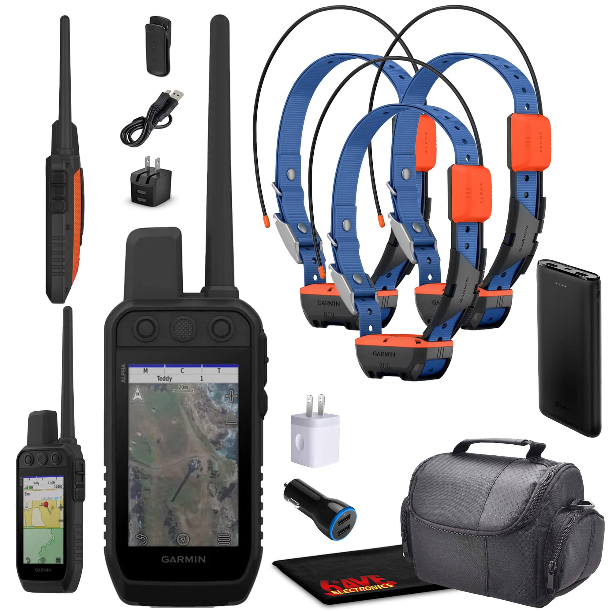 Garmin - Alpha 300 Handheld With 3x Alpha T20 Advanced Tracking & Training System