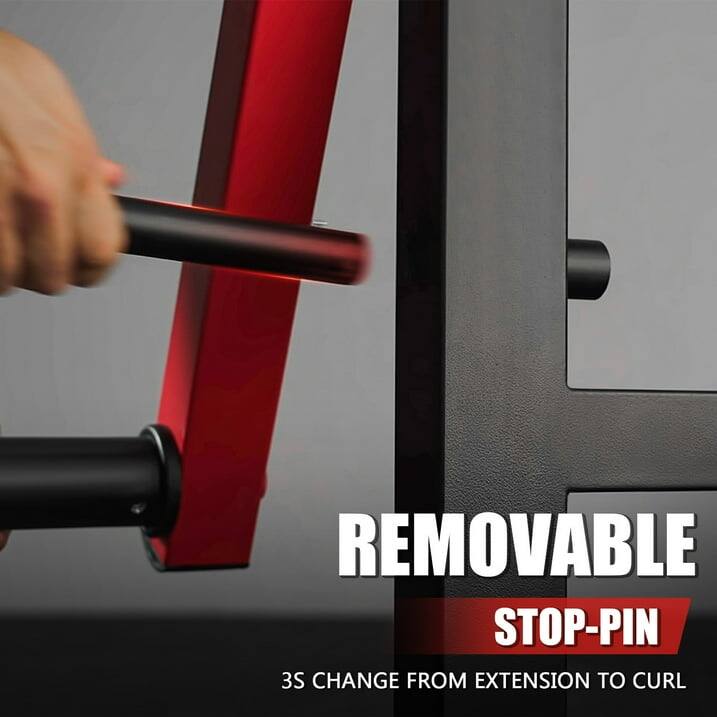 REMOVABLE STOP-PIN
3S CHANGE FROM EXTENSION TO CURL