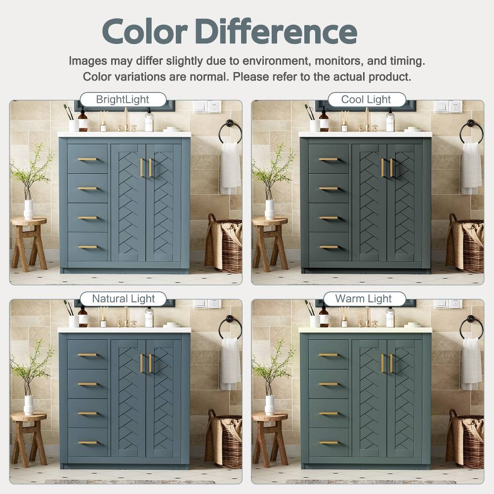 Color Difference  
Images may differ slightly due to environment, monitors, and timing.  
Color variations are normal. Please refer to the actual product.  

Bright Light  
Cool Light  
Natural Light  
Warm Light