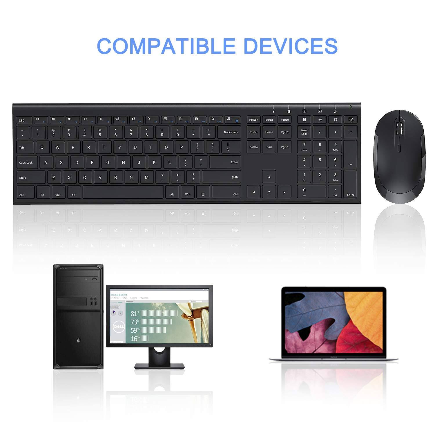 COMPATIBLE DEVICES

- PC/Notebook
- Desktop
- Laptop
- Monitor
- Mouse