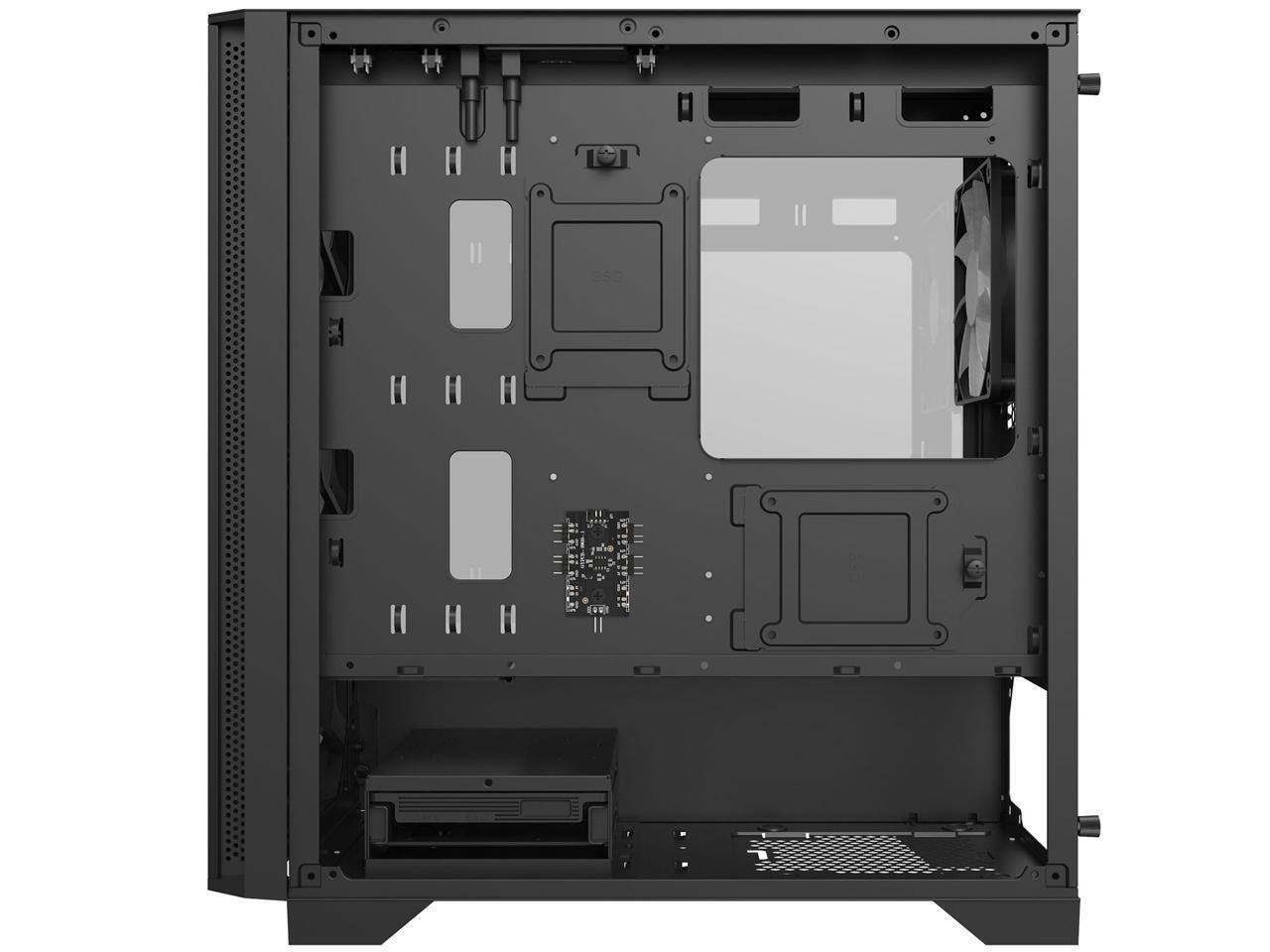 Alt View 2. Montech - Montech AIR 100 ARGB microATX Tower - Black.