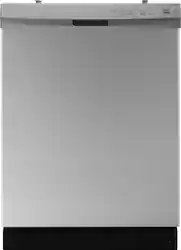 Insignia™ - 24” Front Control Built-In Dishwasher with DishSense™, ENERGY STAR Certification, and Operating Sound Level 52 dBA - Stainless Steel - Front_Zoom