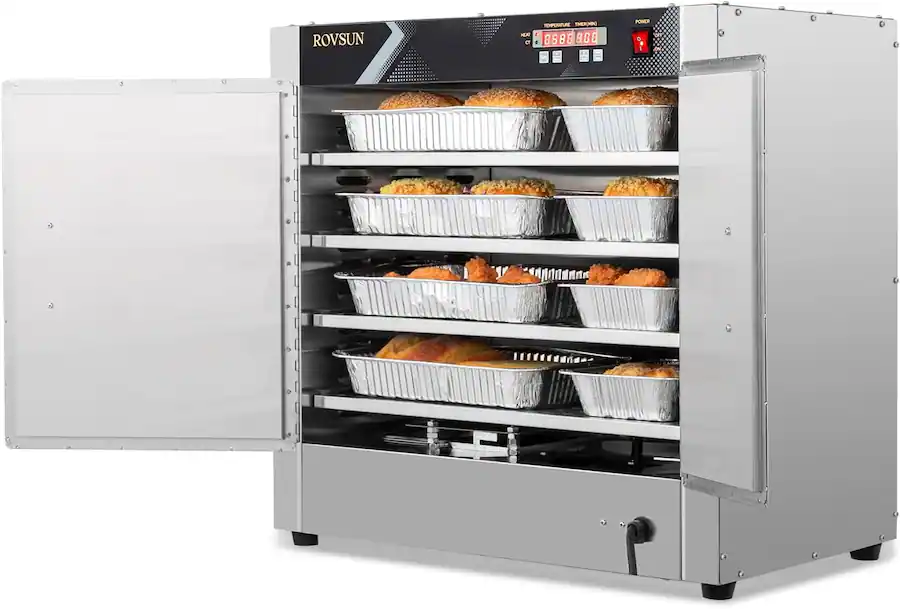 Winado 800W 120V Hot Box Commercial Food Warmer, 4 Tier Pizza Warmer ...
