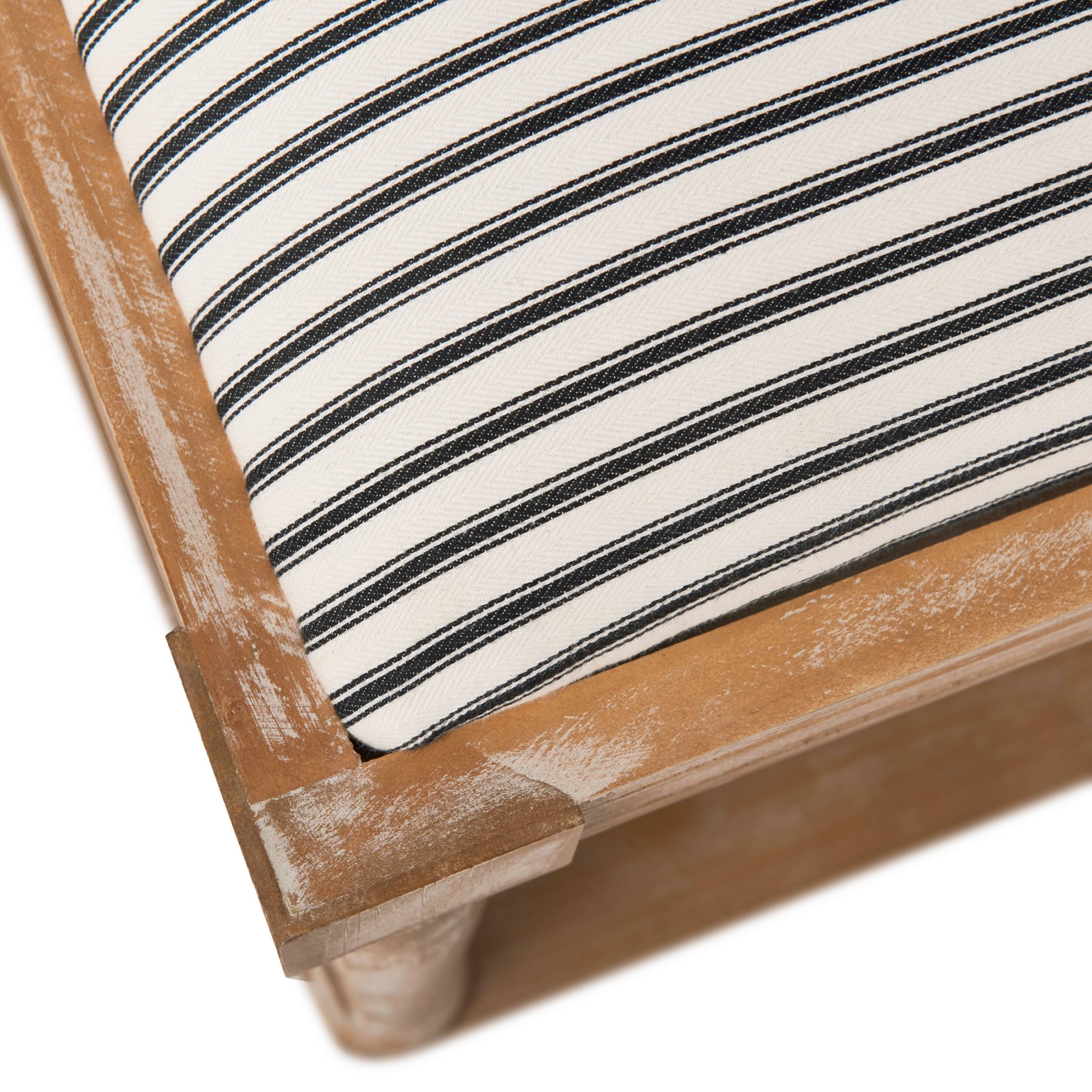 Alt View 16. Finch - Graydon Upholstered Bench - Distressed Natural.