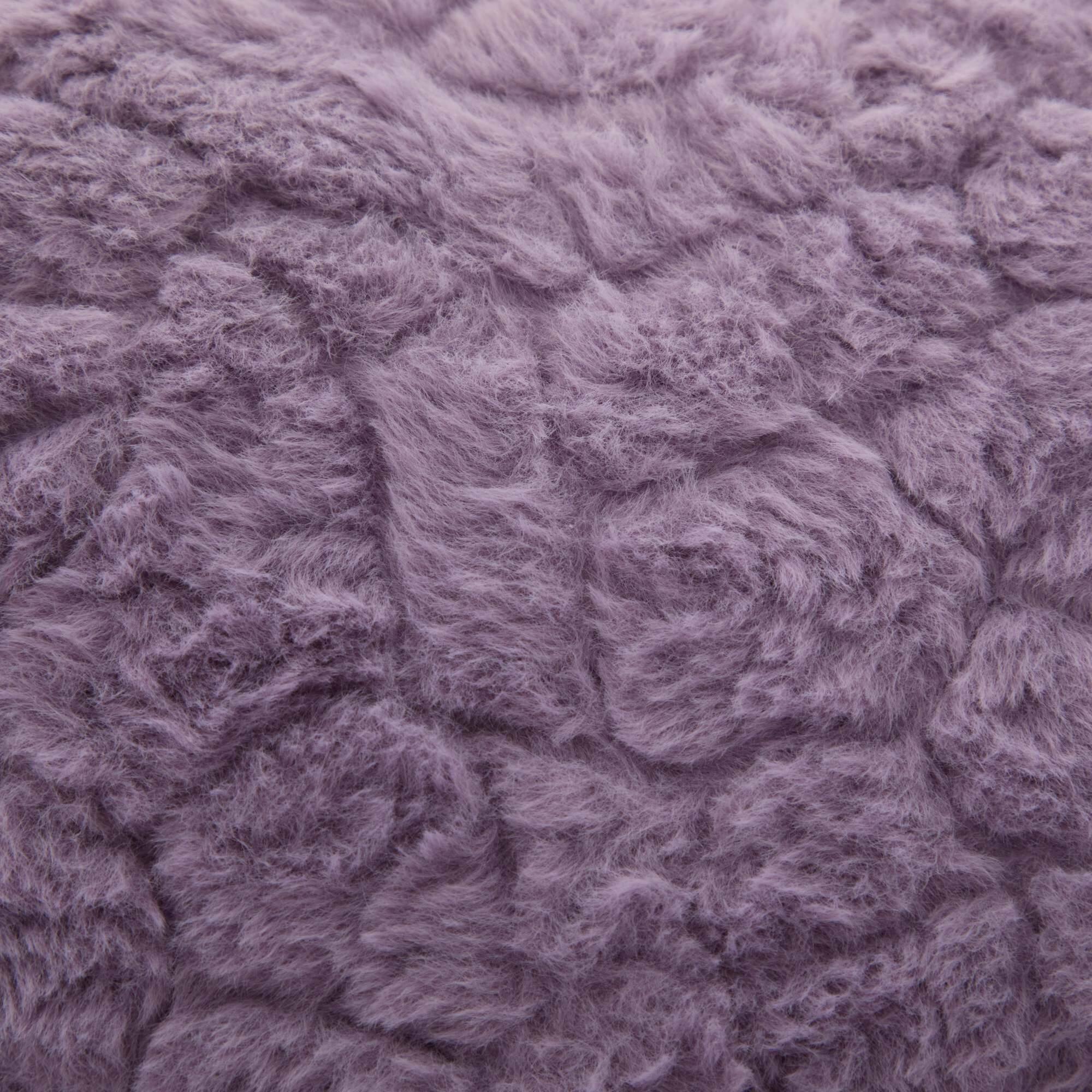 Alt View 7. GOODSILO - Extra Wide Plush Faux Fur Office Chair with Adjustable Height and 360-Degree Swivel for Home Workspace - Violet.